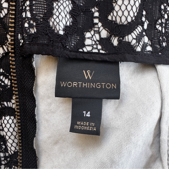 Worthington Black Lace Skirt - 14 - Picture 5 of 7